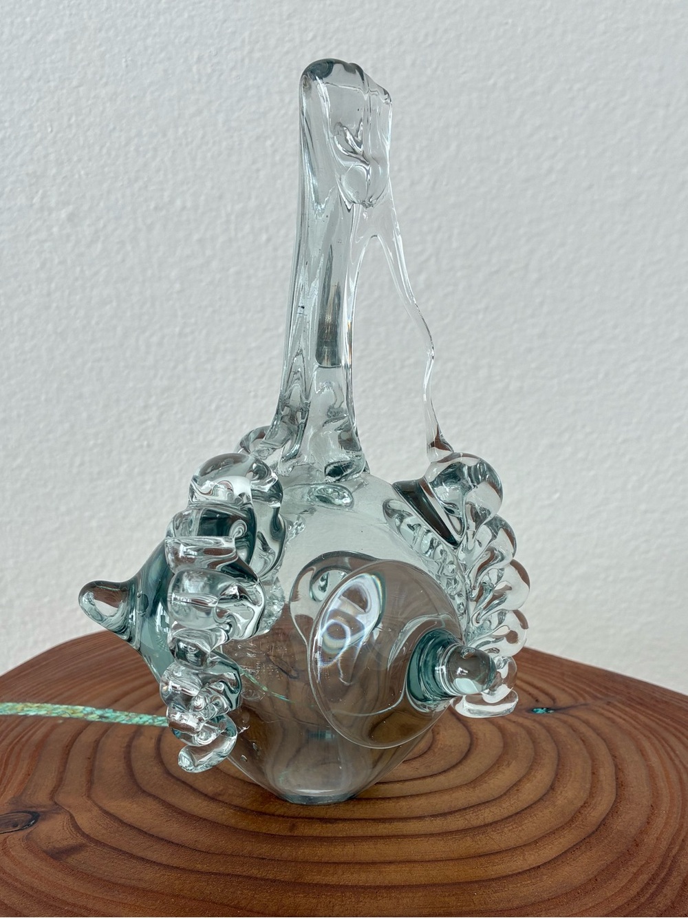 Vintage Signed John Bingham Funky Handblown Art Glass Sculpture